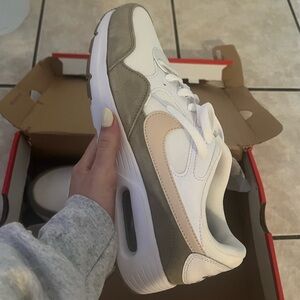 Nike White and Gray Athletic Shoes